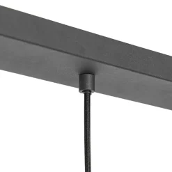 QAZQA hanglampen saffira zwart e27