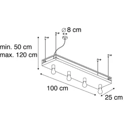 Hanglampen-QAZQA hanglampen shelf zwart e27