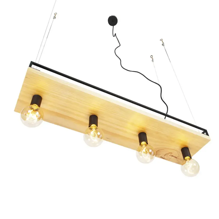 Hanglampen-QAZQA hanglampen shelf zwart e27