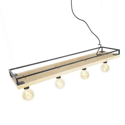 Hanglampen-QAZQA hanglampen shelf zwart e27