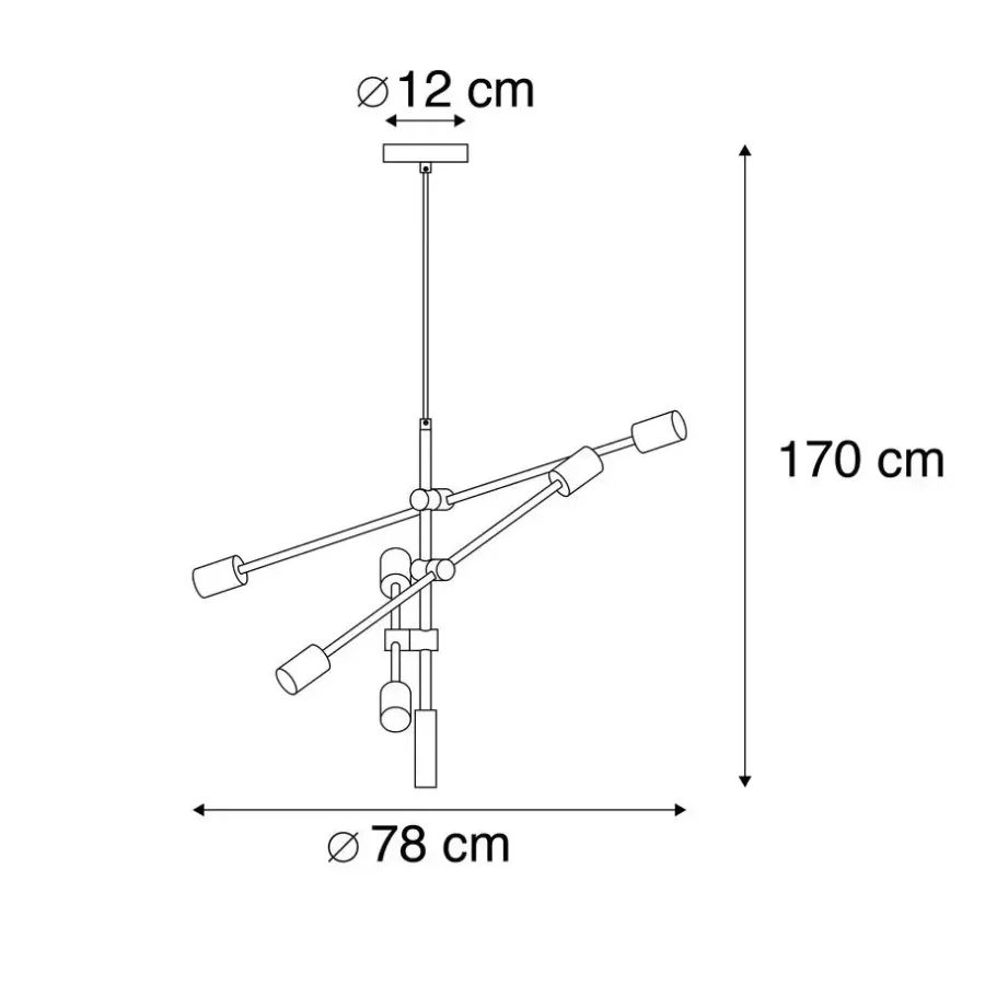 Hanglampen-QAZQA hanglampen sydney goudkleurig e27
