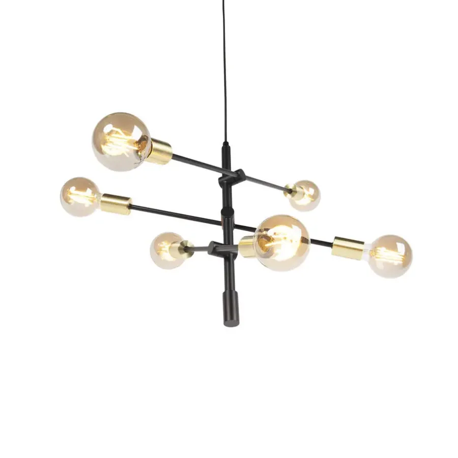 Hanglampen-QAZQA hanglampen sydney goudkleurig e27
