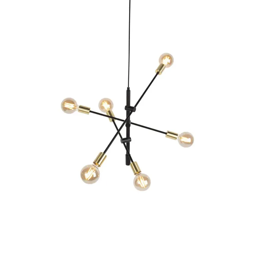 Hanglampen-QAZQA hanglampen sydney goudkleurig e27
