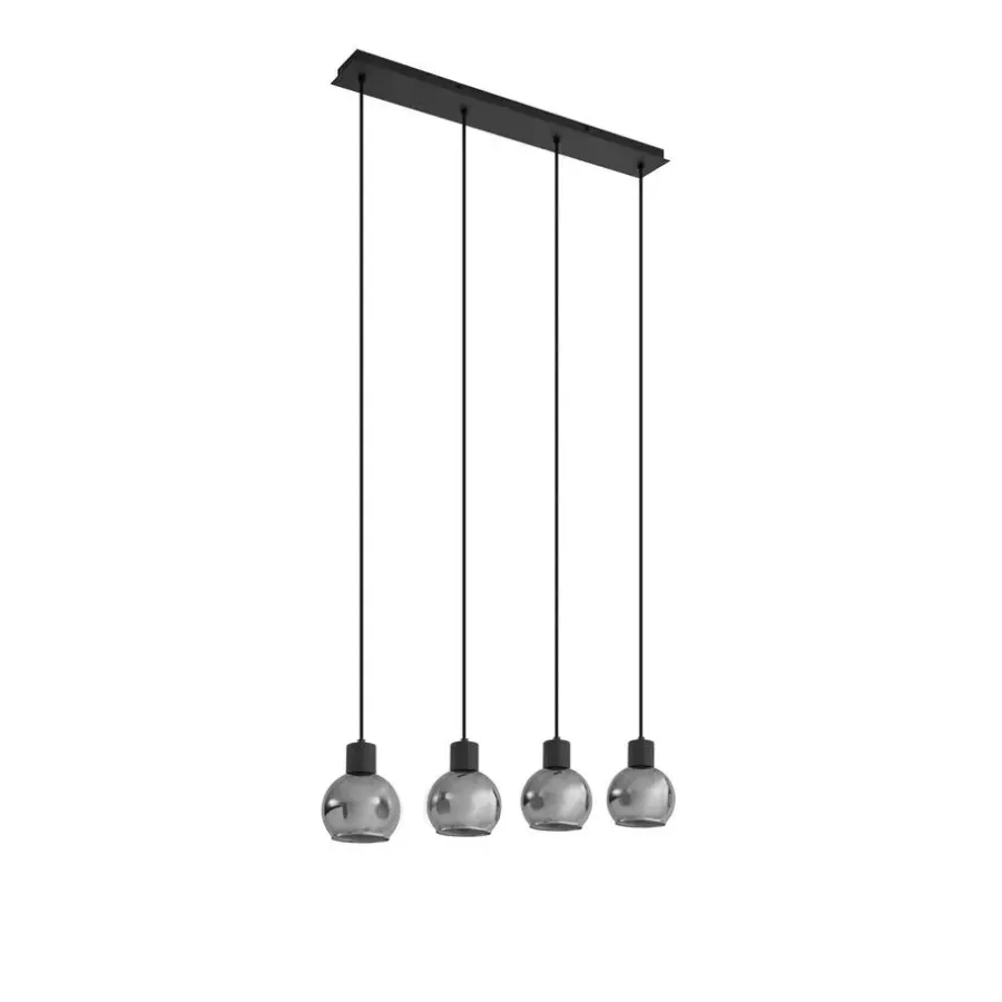 QAZQA hanglampen vidro grijs e27