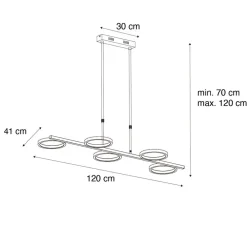 Hanglampen-QAZQA hanglampen vive goudkleurig geïntegreerde led