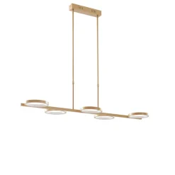 Hanglampen-QAZQA hanglampen vive goudkleurig geïntegreerde led