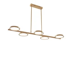 Hanglampen-QAZQA hanglampen vive goudkleurig geïntegreerde led