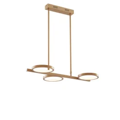 Hanglampen-QAZQA hanglampen vive goudkleurig geïntegreerde led