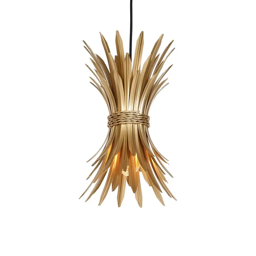 Hanglampen-QAZQA hanglampen wesley goudkleurig e27