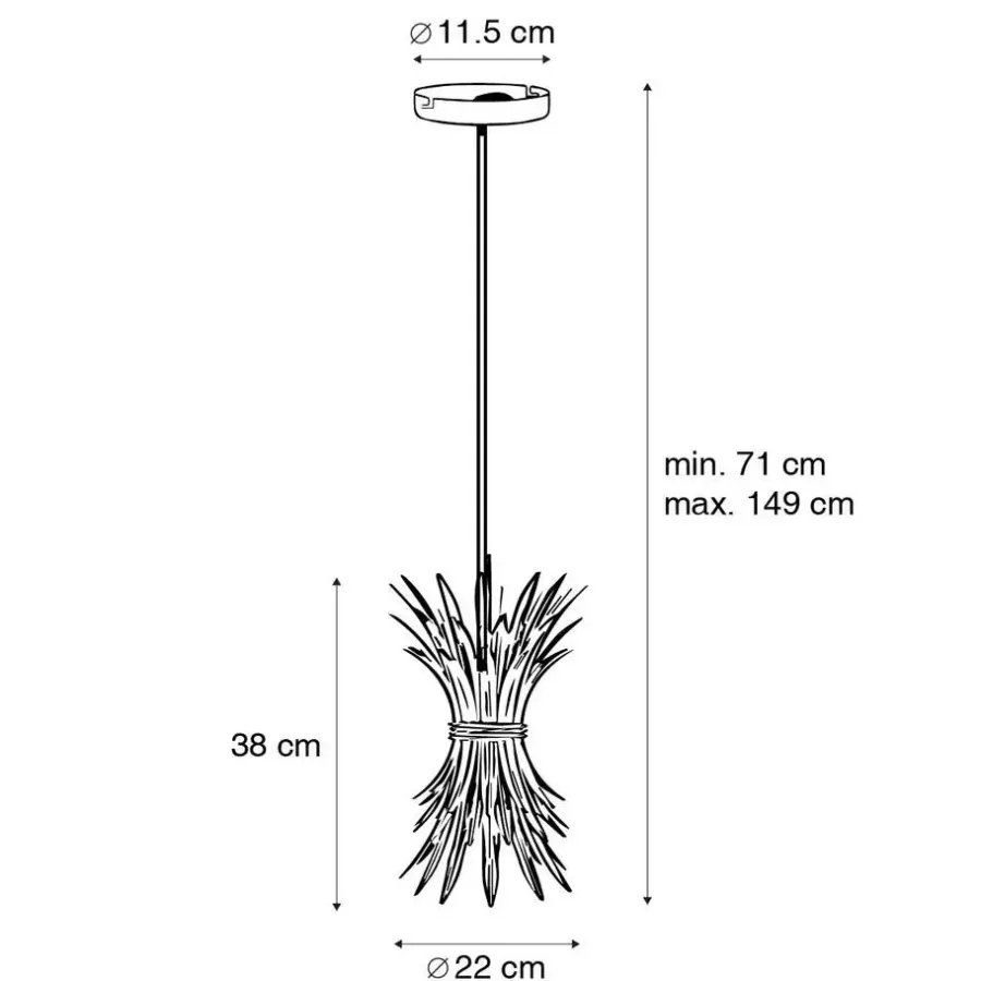 Hanglampen-QAZQA hanglampen wesley goudkleurig e27