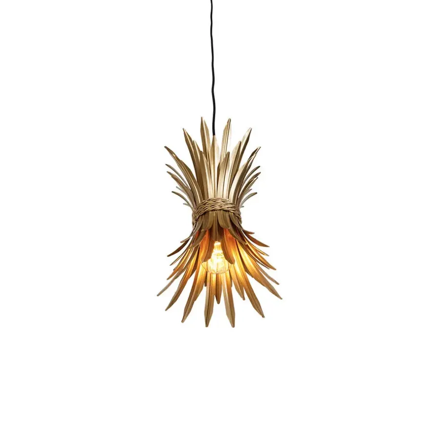 Hanglampen-QAZQA hanglampen wesley goudkleurig e27