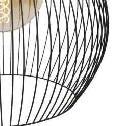 Hanglampen-QAZQA hanglampen wire zwart e27