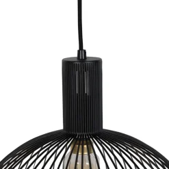 Hanglampen-QAZQA hanglampen wire zwart e27