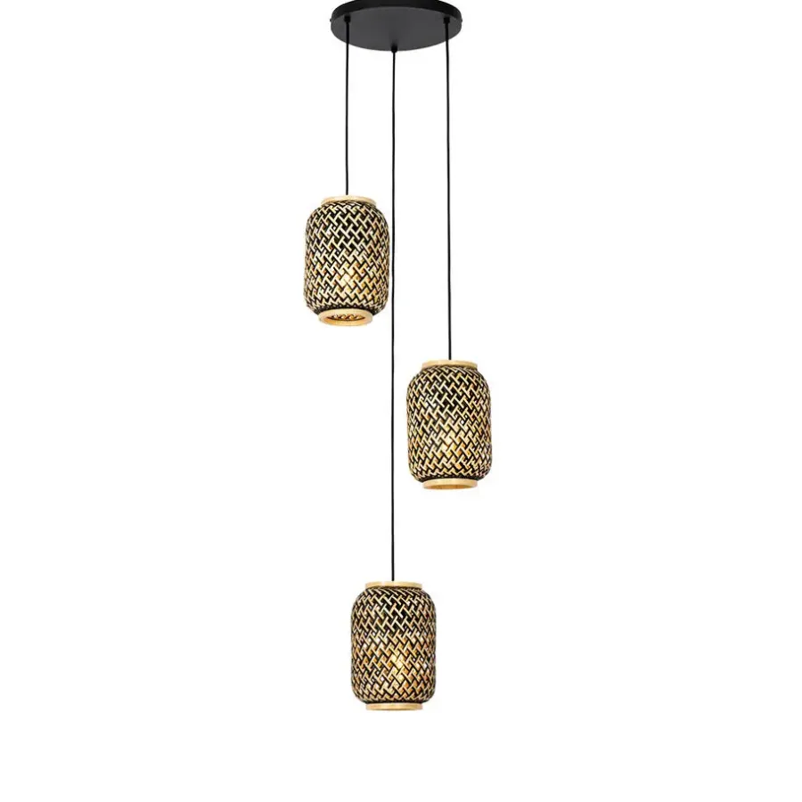 Hanglampen-QAZQA hanglampen yvonne zwart e27