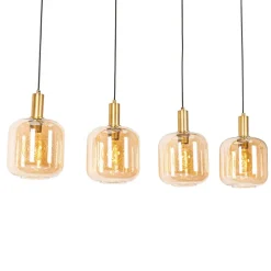 QAZQA hanglampen zuzanna oranje e27