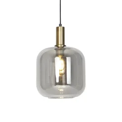 QAZQA hanglampen zuzanna grijs e27