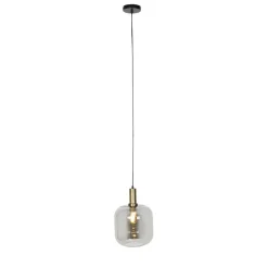QAZQA hanglampen zuzanna grijs e27