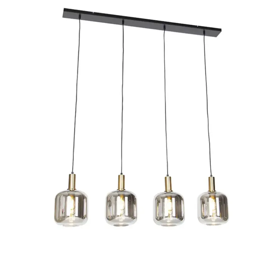 QAZQA hanglampen zuzanna grijs e27