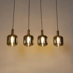 QAZQA hanglampen zuzanna grijs e27