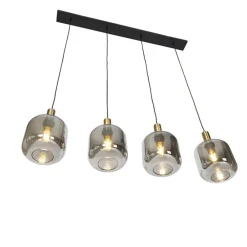 QAZQA hanglampen zuzanna grijs e27