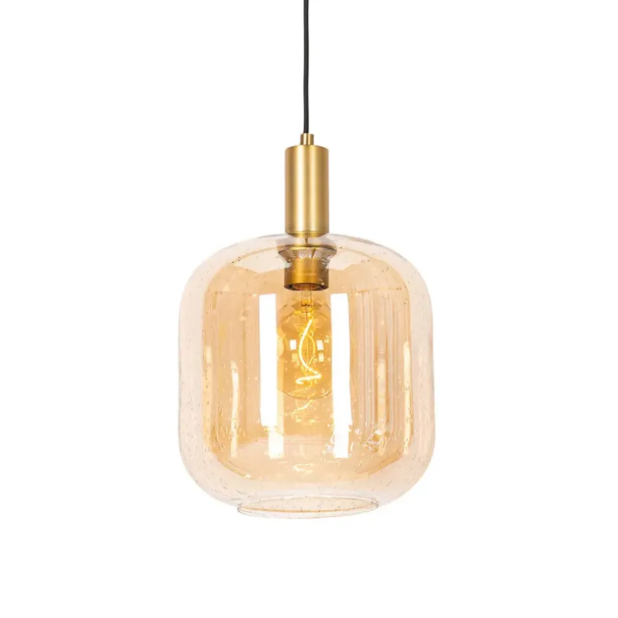 QAZQA hanglampen zuzanna oranje e27