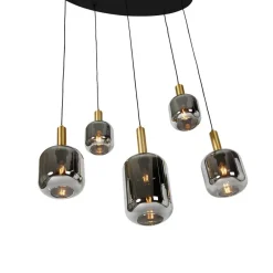 Hanglampen-QAZQA hanglampen zuzanna grijs e27
