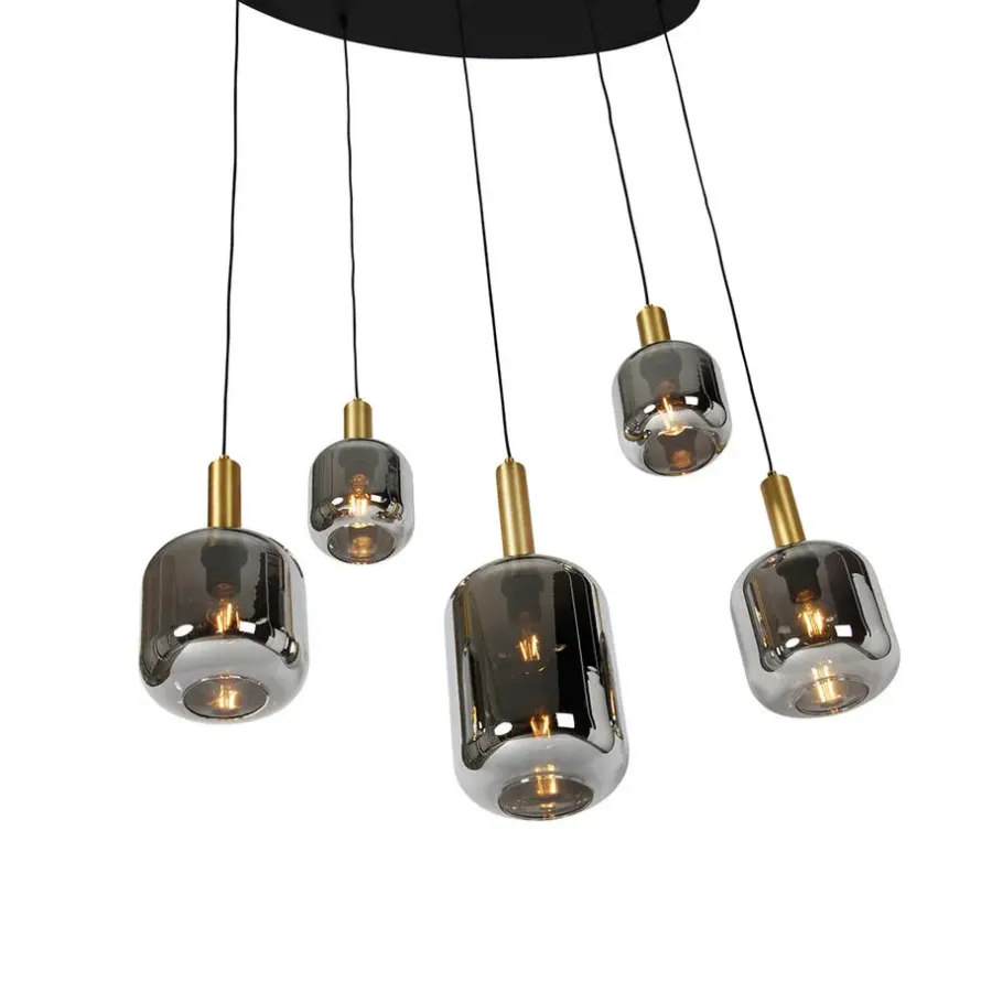 Hanglampen-QAZQA hanglampen zuzanna grijs e27