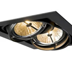 Spots-QAZQA inbouwspots oneon zwart g53