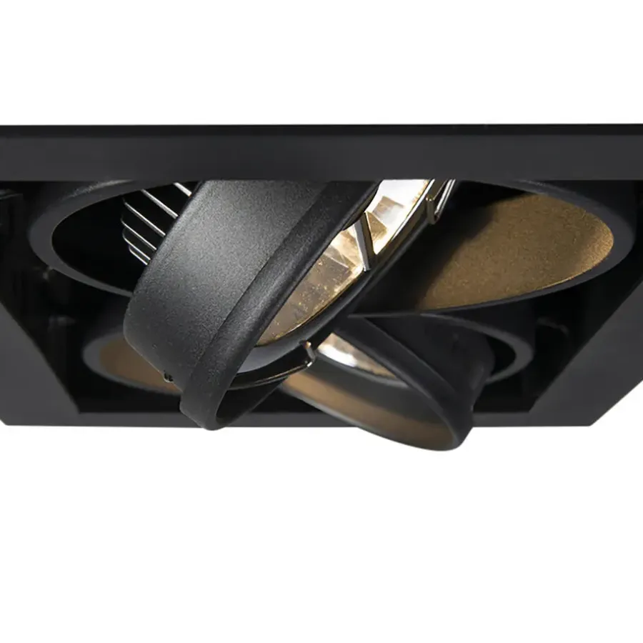 Spots-QAZQA inbouwspots oneon zwart g53