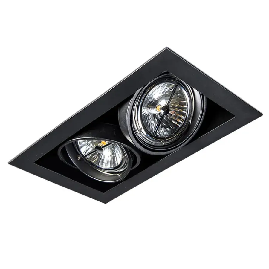 Spots-QAZQA inbouwspots oneon zwart g53