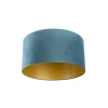 QAZQA lampenkappen cilinder velours blauw