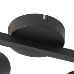 QAZQA opbouwspots back up zwart gu10