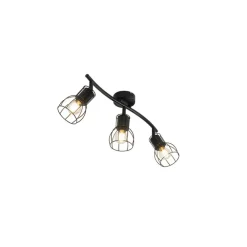 Plafondlampen-QAZQA opbouwspots botu zwart e14