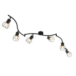 Plafondlampen-QAZQA opbouwspots botu zwart e14