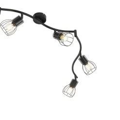 Plafondlampen-QAZQA opbouwspots botu zwart e14