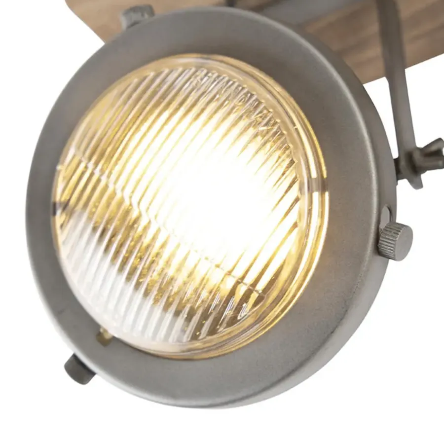 Plafondlampen-QAZQA opbouwspots emado grijs gu10
