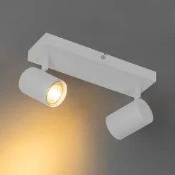 Plafondlampen-QAZQA opbouwspots jeana wit gu10