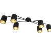 Plafondlampen-QAZQA opbouwspots lofty zwart e14