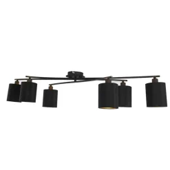 Plafondlampen-QAZQA opbouwspots lofty zwart e14