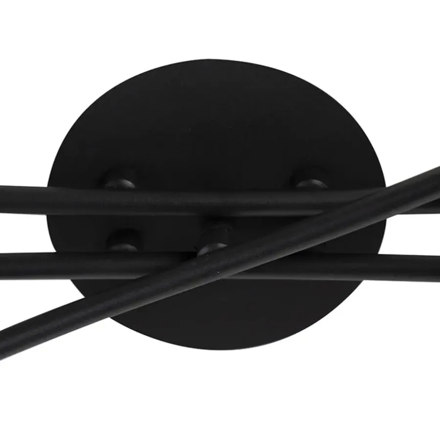 Plafondlampen-QAZQA opbouwspots lofty zwart e14