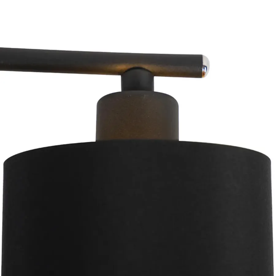 Plafondlampen-QAZQA opbouwspots lofty zwart e14