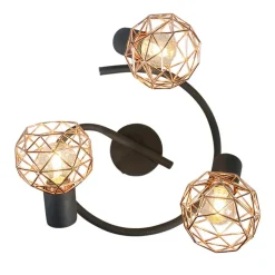 Spots-QAZQA opbouwspots mesh bruin e14