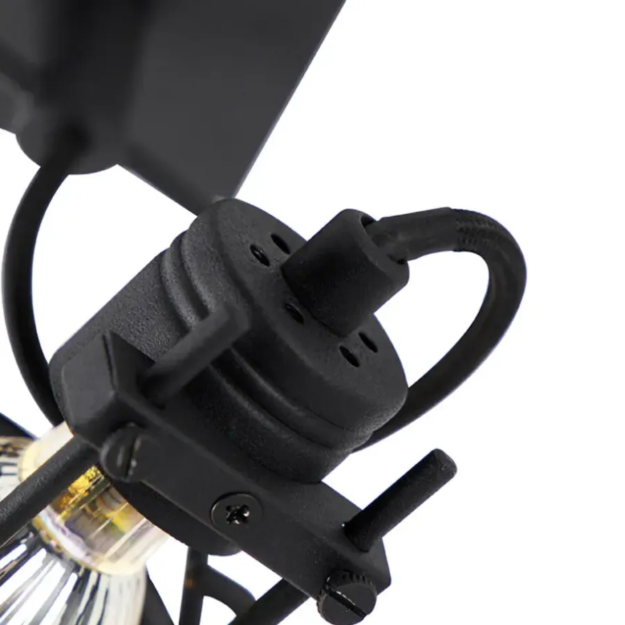 Plafondlampen-QAZQA opbouwspots suplux zwart gu10