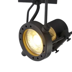 Plafondlampen-QAZQA opbouwspots suplux zwart gu10