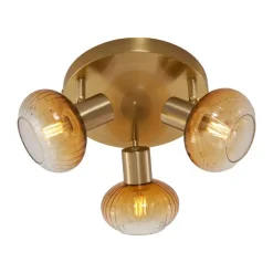 QAZQA opbouwspots teddy goudkleurig e14