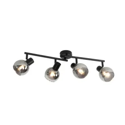 QAZQA opbouwspots vidro zwart e14