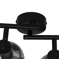 QAZQA opbouwspots vidro zwart e14