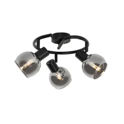 QAZQA opbouwspots vidro zwart e14