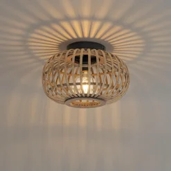 Plafondlampen-QAZQA plafondlampen amira crème e27