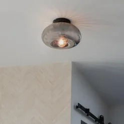 Plafondlampen-QAZQA plafondlampen ayesha zwart e27